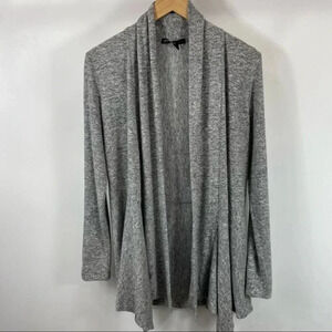Gibson  Soft Grey Open Front Cardigan